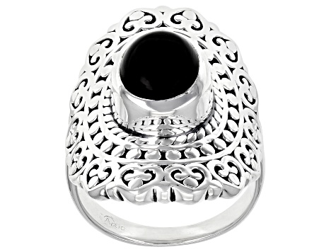 Black Onyx Sterling Silver Ring