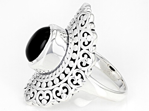 Black Onyx Sterling Silver Ring