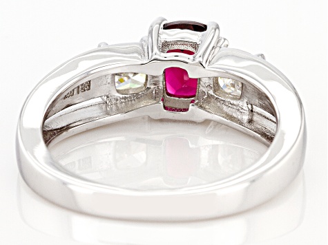 Raspberry Rhodolite Rhodium Over Silver Ring 1.75ctw