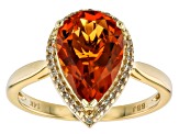 Orange Madeira Citrine 14k Yellow Gold Ring 2.30ctw