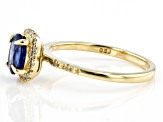 Blue Kyanite 10k Yellow Gold Ring 1.02ctw