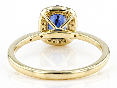 Blue Kyanite 10k Yellow Gold Ring 1.02ctw