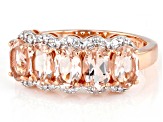 Peach Morganite 10k Rose Gold Ring 1.65ctw