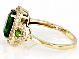 Green Chrome Diopside 10k Yellow Gold Ring 2.15ctw