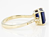Blue Kyanite 10K Yellow Gold Ring 1.54ctw