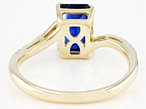Blue Kyanite 10K Yellow Gold Ring 1.54ctw