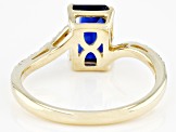 Blue Kyanite 10K Yellow Gold Ring 1.54ctw