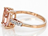 Peach Morganite 10k Rose Gold Ring 2.15ctw