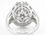 White Zircon Rhodium Over Sterling Silver Ring 2.70ctw