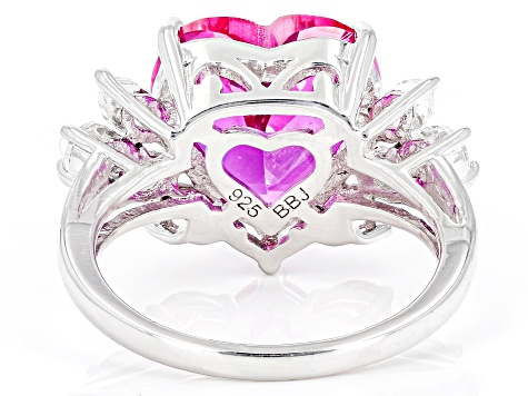 Silver Pink Diamond Loving Heart Ring – Jalykuen