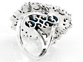 Blue Turquoise Sterling Silver Solitaire Ring