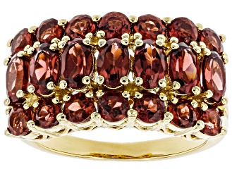 Red Garnet 18k Yellow Gold Over Sterling Silver Ring 3.60ctw