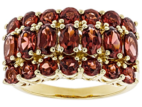 Red Garnet 18k Yellow Gold Over Sterling Silver Ring 3.60ctw
