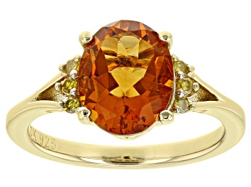 Picture of Orange Madeira Citrine 18K Yellow Gold Over Sterling Silver Ring 2.23ctw