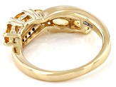 Yellow Citrine 18k Yellow Gold Over Sterling Silver Ring 0.92ctw