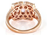Color Shift Garnet 18K Rose Gold Over Sterling Silver Ring 2.17ctw