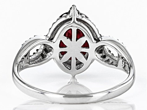 Red Mahaleo® Ruby Rhodium Over Sterling Silver Ring 2.39ctw