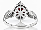 Red Mahaleo® Ruby Rhodium Over Sterling Silver Ring 2.39ctw