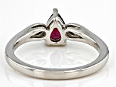 Magenta Rhodolite Rhodium Over Sterling Silver Ring 0.67ctw