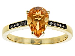 Yellow Citrine 18k Yellow Gold Over Silver Ring 1.09ctw