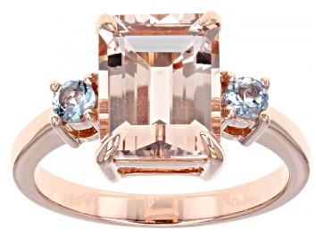 Picture of Peach Cor-de-Rosa Morganite 10K Rose Gold Ring 2.93ctw