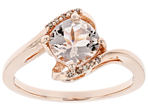 Jtv morganite rose hot sale gold rings