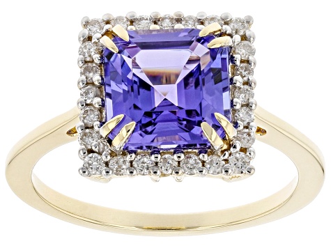 Blue Tanzanite 14K Yellow Gold Ring 2.62ctw