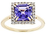 Blue Tanzanite 14K Yellow Gold Ring 2.62ctw