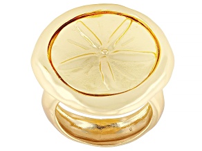 Gold Tone Sand Dollar Ring