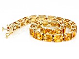 Orange Madeira Citrine 10k Yellow Gold Bracelet 18.06ctw