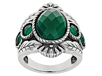 Picture of Green Onyx Sterling Silver Ring