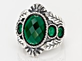 Green Onyx Sterling Silver Ring
