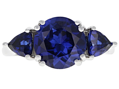 Trend Silver Lab Created Sapphire Aquamarine Stone Fine Jewelry