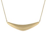 18K Yellow Gold Over Silver Boomerang Necklace