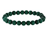 Green Malachite Beaded Stretch Bracelet