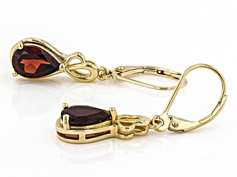 Red Vermelho Garnet™ 18K Yellow Gold Over Sterling Silver Earrings 2.81ctw