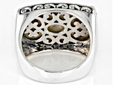 White Mother Of Pearl Sterling Silver Solitaire Ring