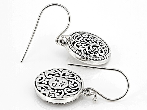 Sterling Silver Beaded Filigree Earring