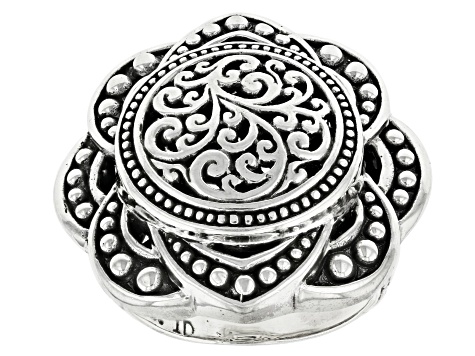 Sterling Silver Filigree Beaded Ring