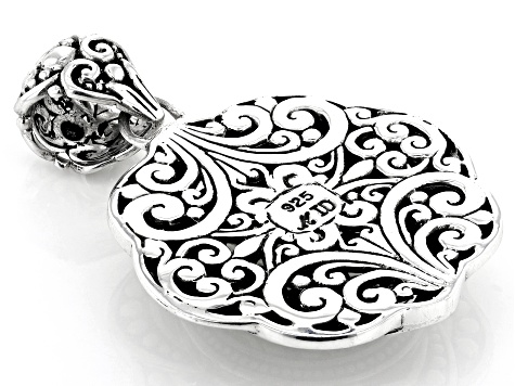 Clearance Silver Oval Filigree Connectors Package of 5 