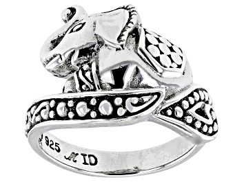 Picture of Sterling Silver Beaded Elephant Ring