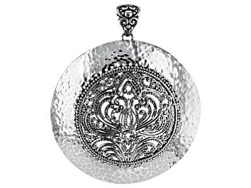 Picture of Sterling Silver Filigree Hammered Statement Pendant