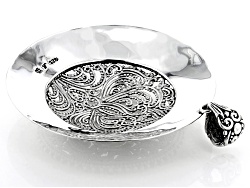 Sterling Silver Filigree Hammered Statement Pendant
