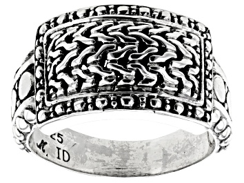 Picture of Sterling Silver Textured & Jawan Beaded Ring