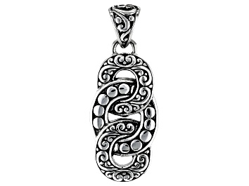 Picture of Sterling Silver Textured Link Pendant