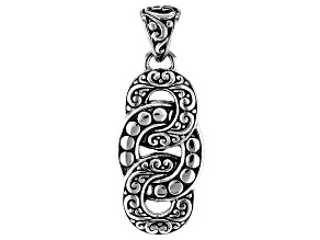 Sterling Silver Textured Link Pendant