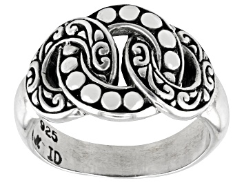 Picture of Sterling Silver Textured Link Ring