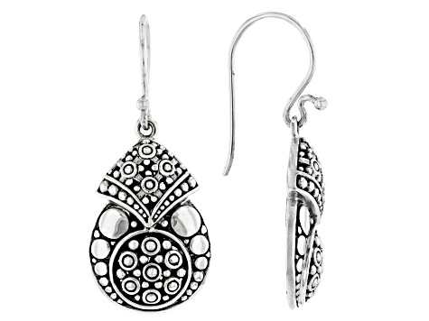 Sterling Silver Beaded Dangle Earring