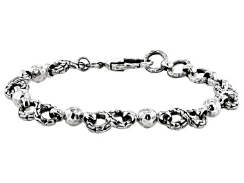 Picture of Sterling Silver Textured Link Bracelet