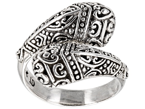 Sterling Silver Filigree Bypass Ring